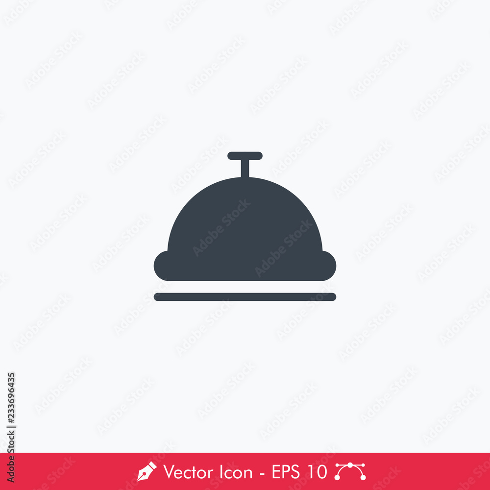Receptionist Bell Icon / Vector Receptionist Bell Icon / Vector
