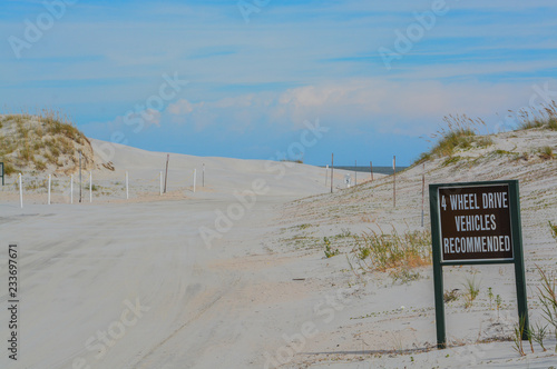 Slika na platnu Beach access, Huguenot Memorial Park in Duval County, Atlantic Ocean, Florida