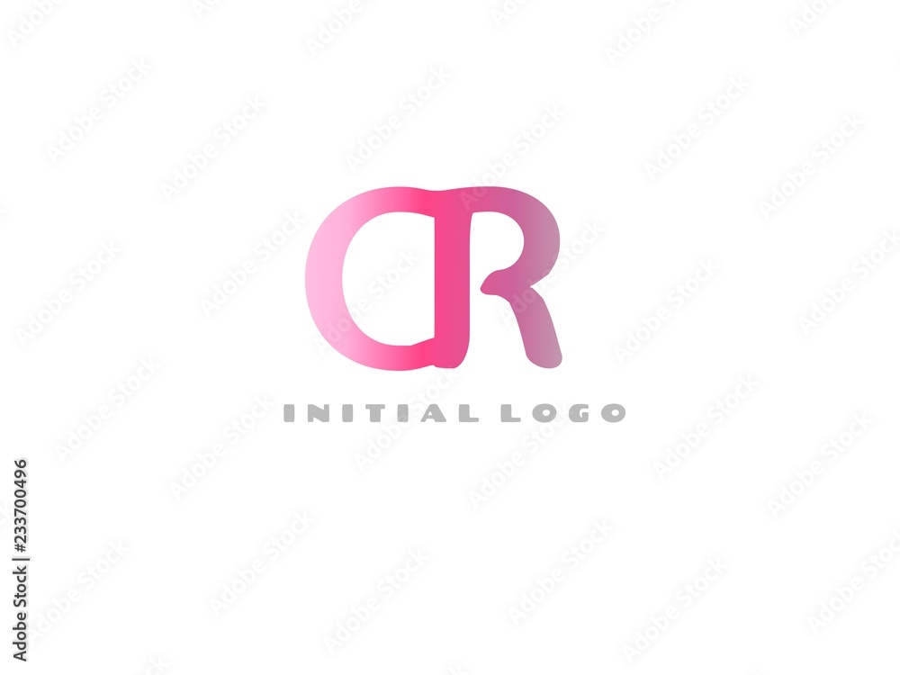 CR Initial Logo for your startup venture