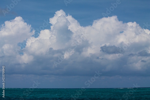 Clouds over the Caribbean Ocean in Grand Cayman © Brittany