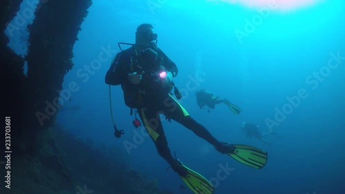 Wallpaper Mural  scuba diving indonesia Tulamben Bay most famous dive sites in Indonesia,  wreck of USAT Liberty Torontodigital.ca