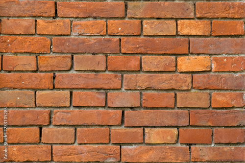 brick wall red isolated