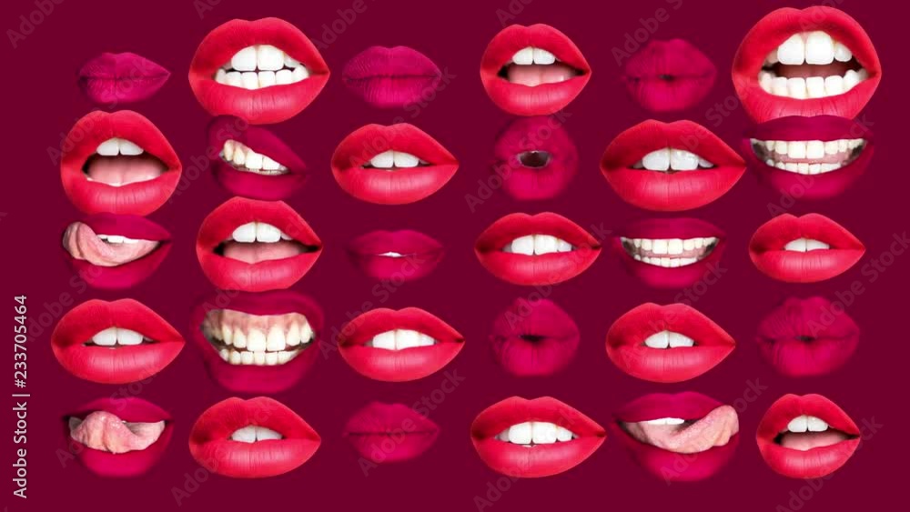 sexy full red lips lipstick mouth pout, scream sexy full red lips lipstick mouth pout, scream