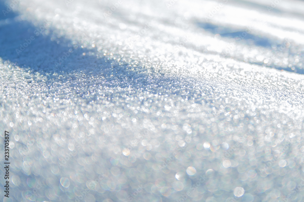 Snow close-up Snow close-up