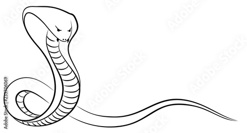 Sketch of a snake.