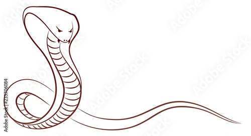 Sketch of a snake.