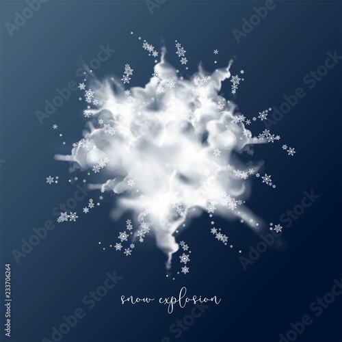 Abstract Snow Explosion