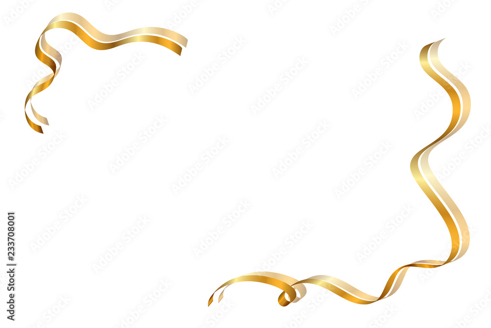 Gold Ribbon Border