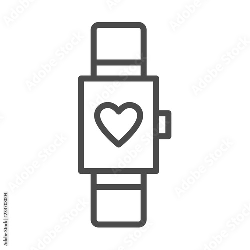 smart watch isolated minimal icon. multifunctional watch graph line vector icon for websites.