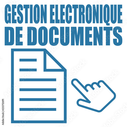 Logo gestion électronique de documents.