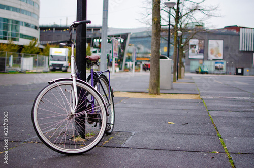 parked bike in amsterdam