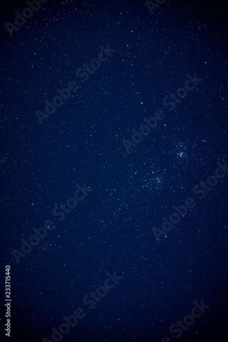 Milky Way stars photographed with astronomical telescope.
