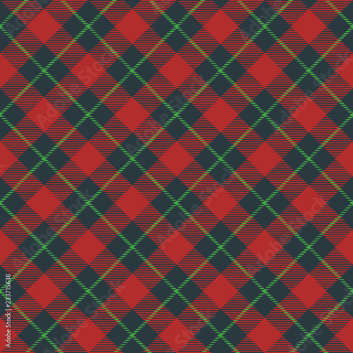 Classic tartan, Merry Christmas check plaid seamless patterns.