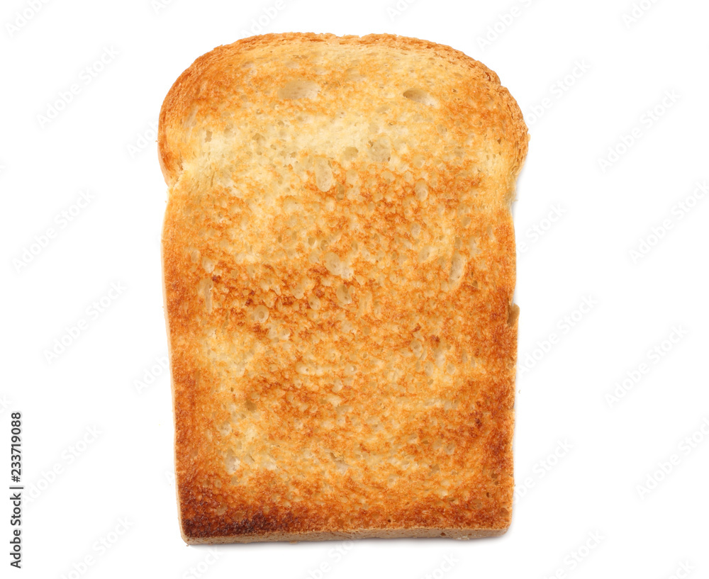 one sliced toast bread isolated on white background one sliced toast bread isolated on white background