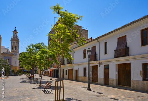 Plaza Patraix square and church Valencia © lunamarina