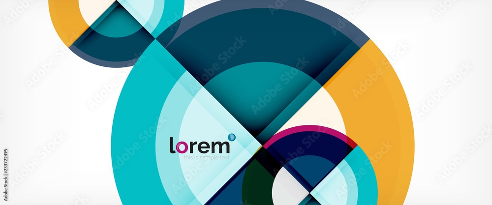 Circle abstract background, geometric modern design template Circle abstract background, geometric modern design template