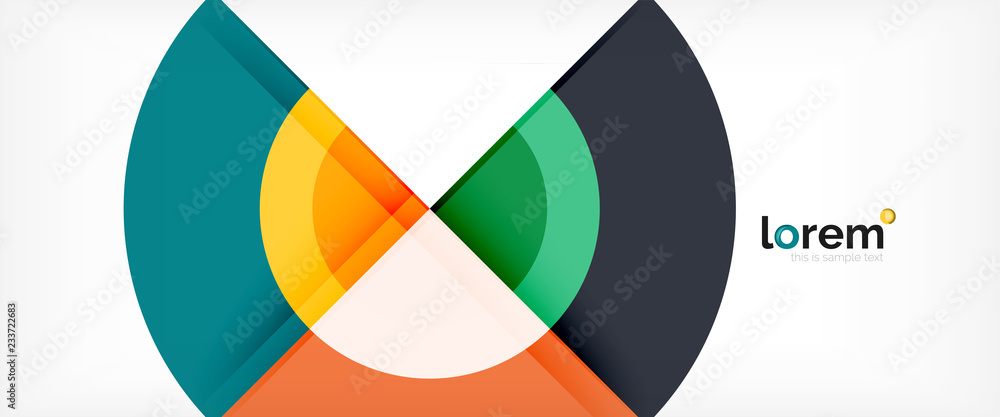 Circle abstract background, geometric modern design template Circle abstract background, geometric modern design template