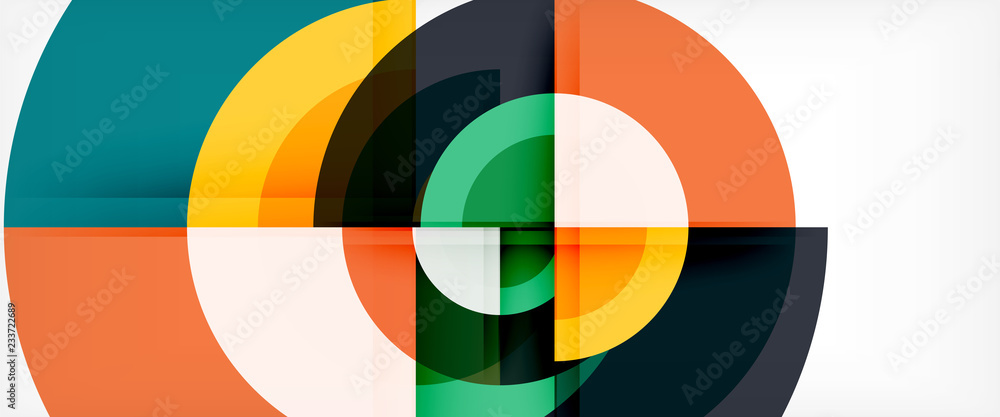 Circle abstract background, geometric modern design template Circle abstract background, geometric modern design template