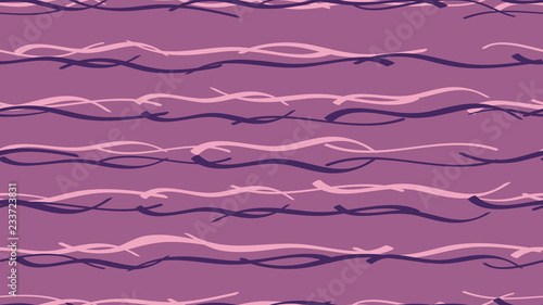 Easy pattern from smooth wavy color lines The idea of modern packaging design, tiles, textiles, wallpapers, covers, cards, corporate identity Light calligraphic waves