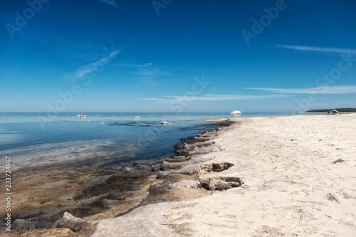 Sunny coast of Baltic sea