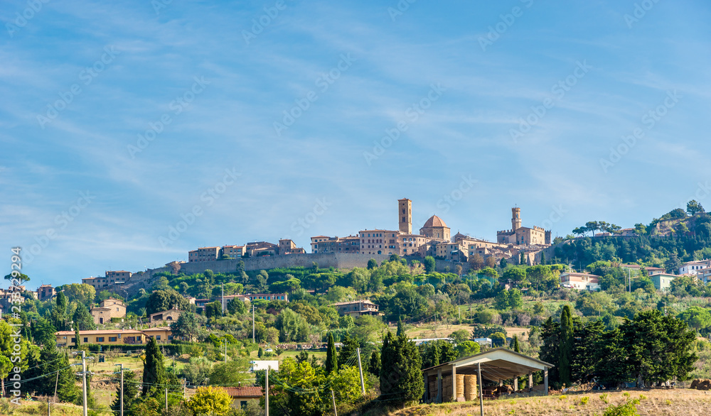 View at the Town of Volterra in Tuscany - Italy
