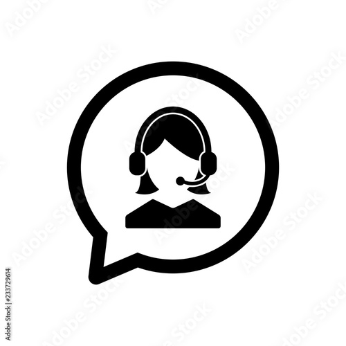 customer service icon, admin icon, support icon vector