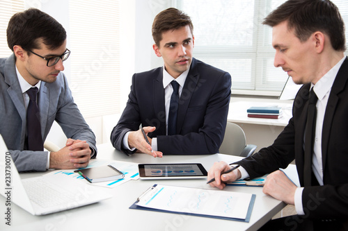 Wallpaper Mural Businessmen working in an office Torontodigital.ca