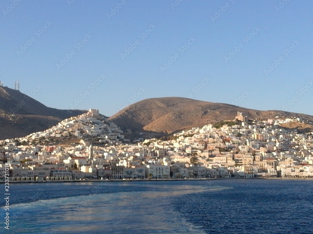 Syros island in Cyclades, Greece