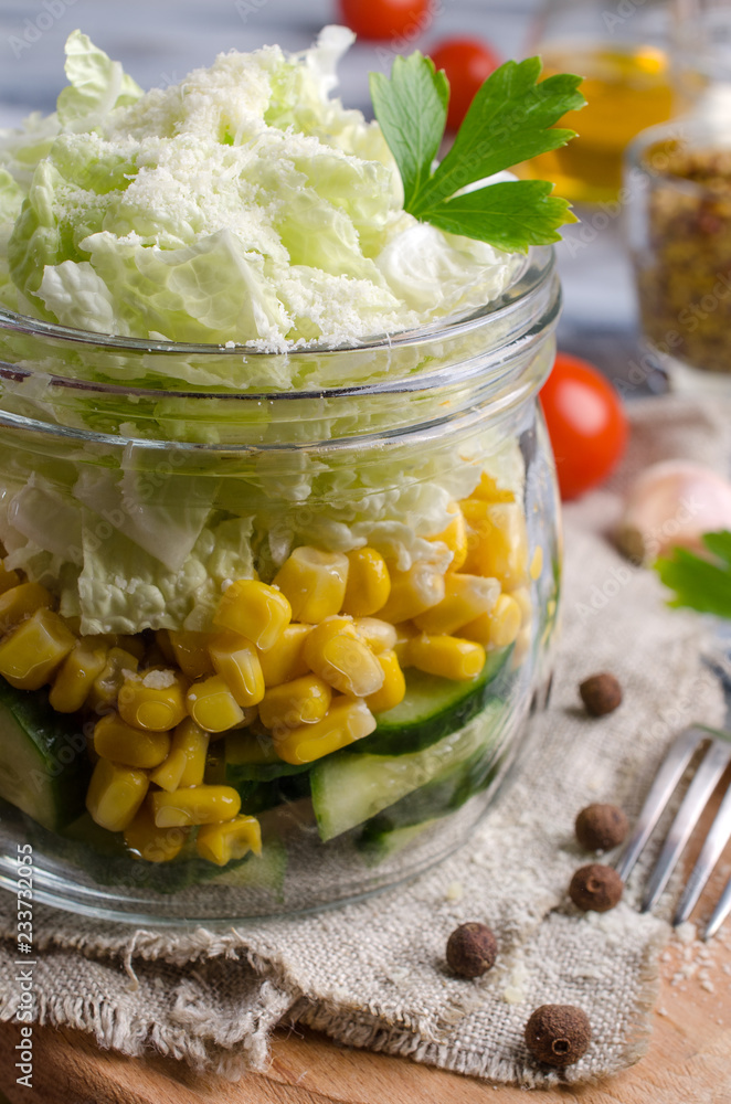 Traditional vegetable salad Traditional vegetable salad