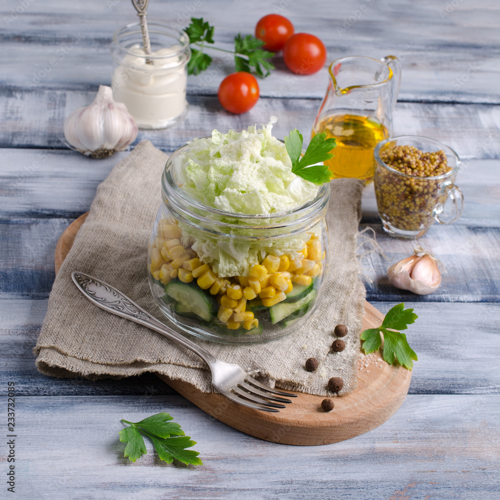 Traditional vegetable salad Traditional vegetable salad