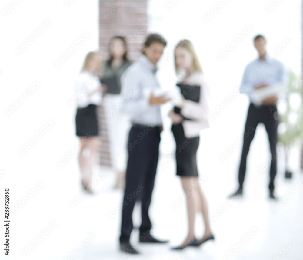 Fototapeta premium blurred image of business team in a modern office