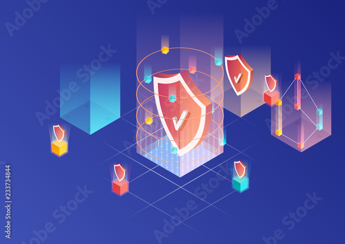Mobile data icon for website. Data protection icon for business.