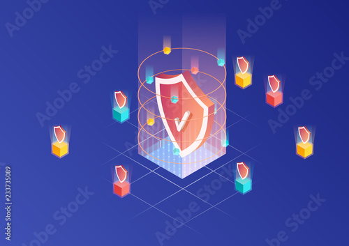 Mobile data icon for website. Data protection icon for business.