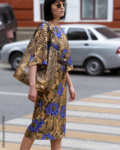Photography Fashion photo, Street style fashion. Professional model.