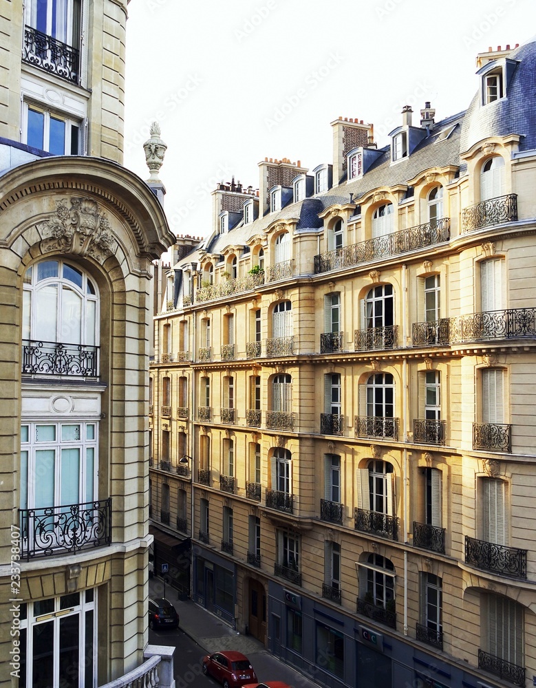Haussmann architecture in Paris