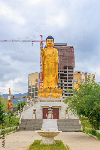 Mongolia, Ulaanbaatar. Buddha International Park. Buddha statue photo