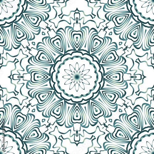 Design with abstract hand drawn floral seamless pattern with decorative element. Vector illustration.