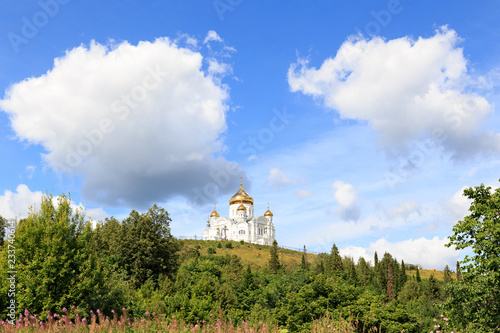 Belogorsky St. Nicholas Orthodox-Missionary Monastery. Russia, Perm Territory, White Mountain.. photo