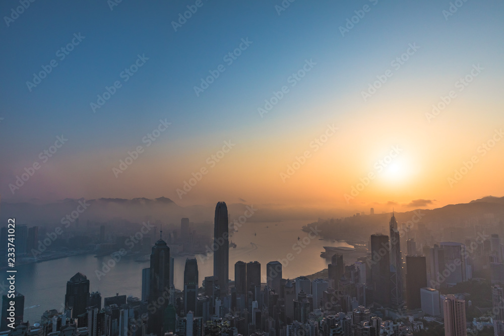 Fototapeta premium Hong Kong sunrise