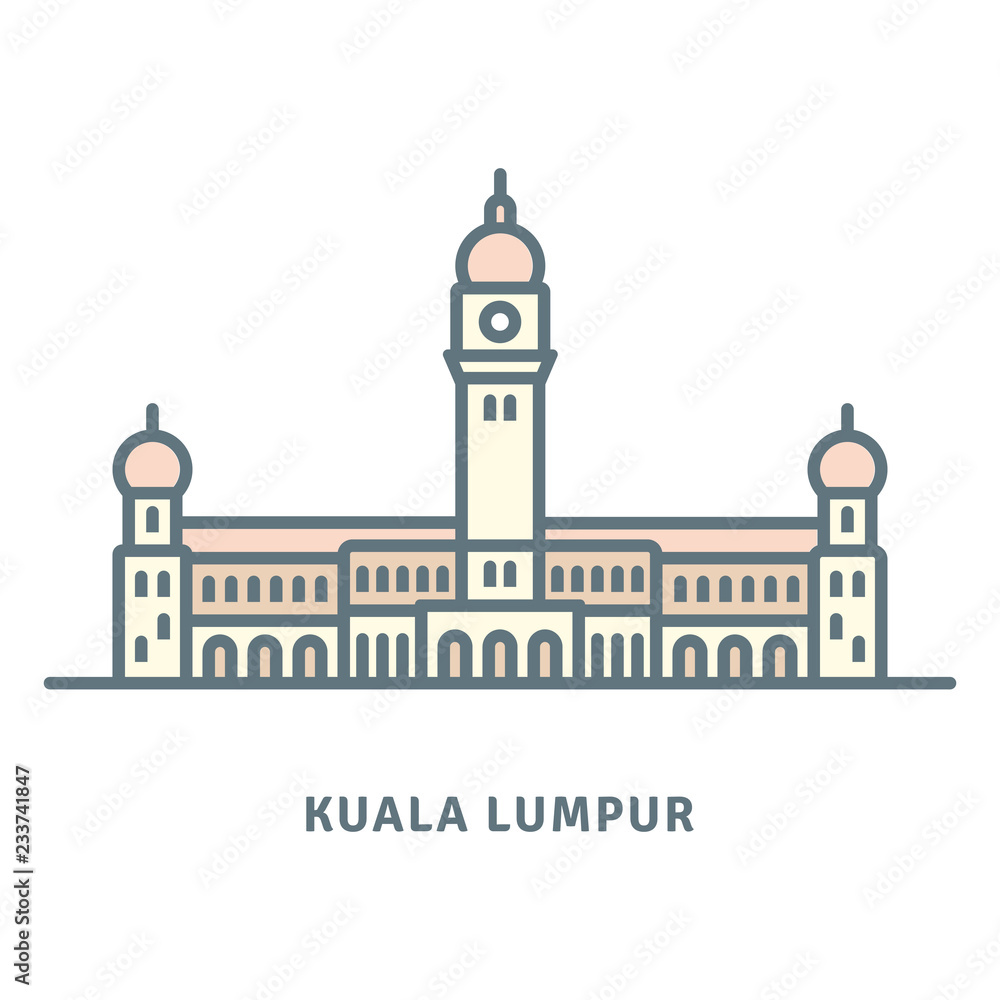 Obraz premium Sultan Abdul Samad Building, Kuala Lumpur