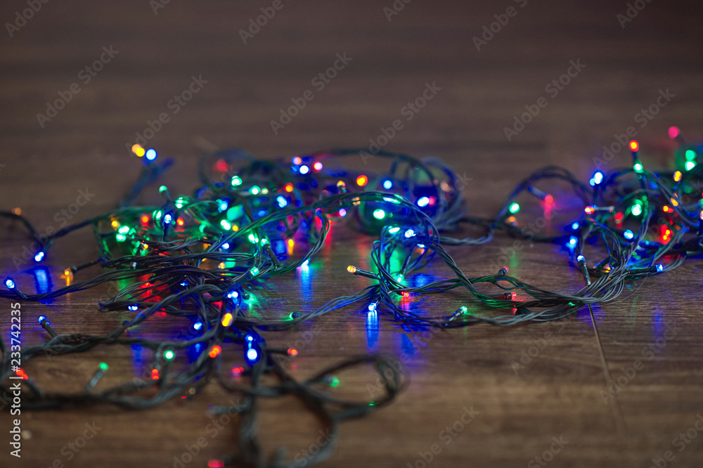 Christmas garland,background. Christmas garland,background.