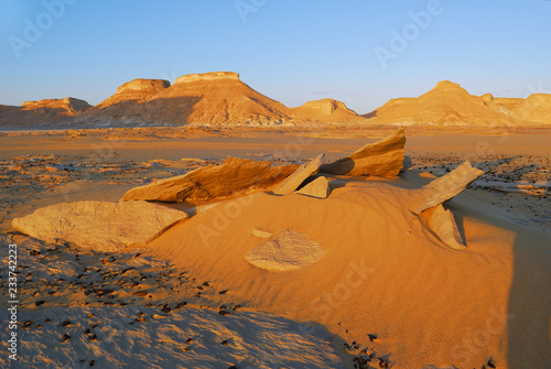 Aqabat mountains in Sahara, Egypt photo