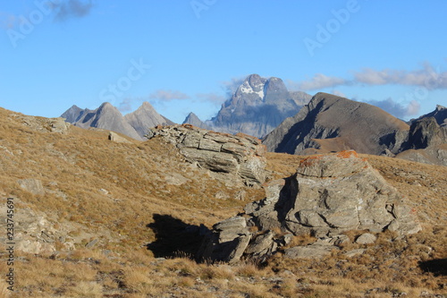 Vue du Mont Viso du Col du Longet photo