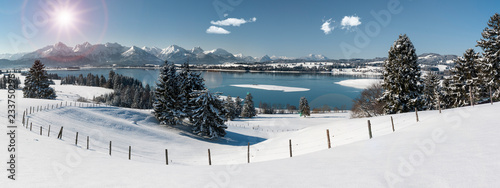 Winterlandschaft im Allgäu bei Füssen
