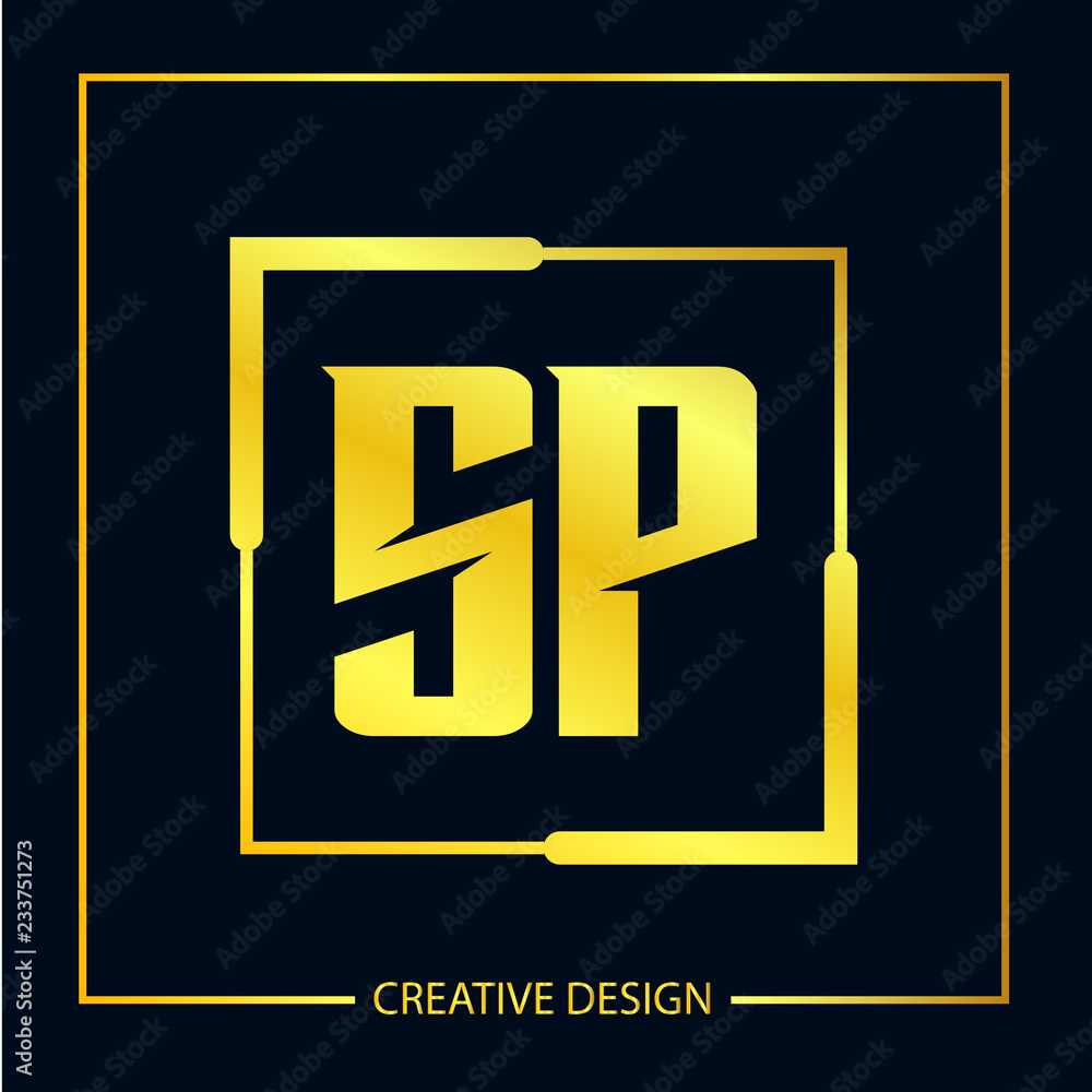 Initial letter SP Logo Template Vector Design Initial letter SP Logo Template Vector Design
