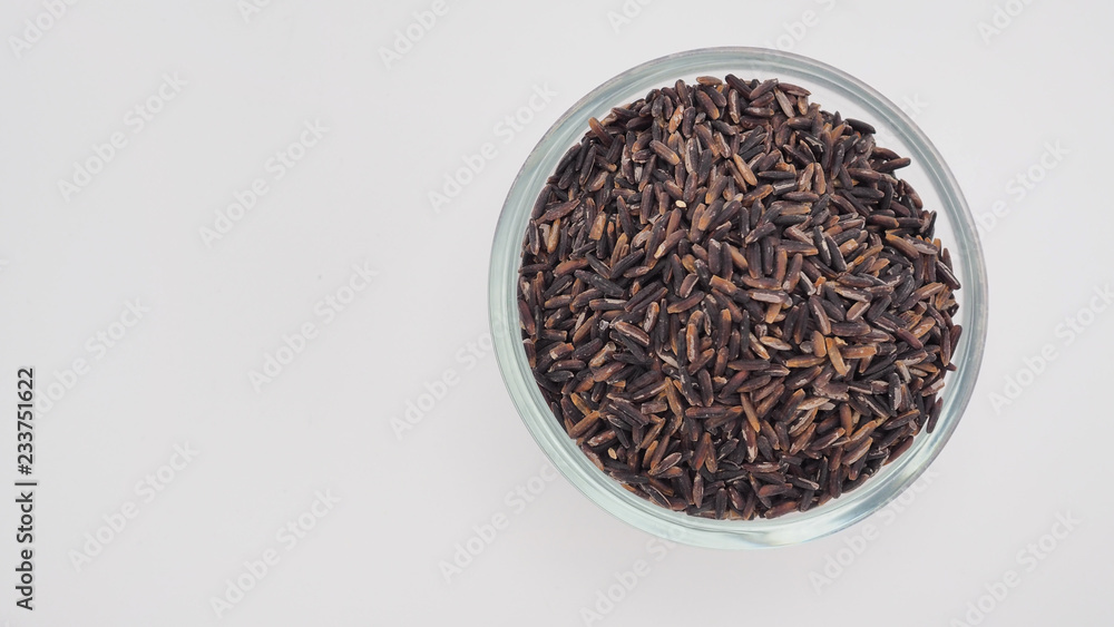 Fototapeta premium Riceberry is powerful antioxidant and super food.Product from thailand.