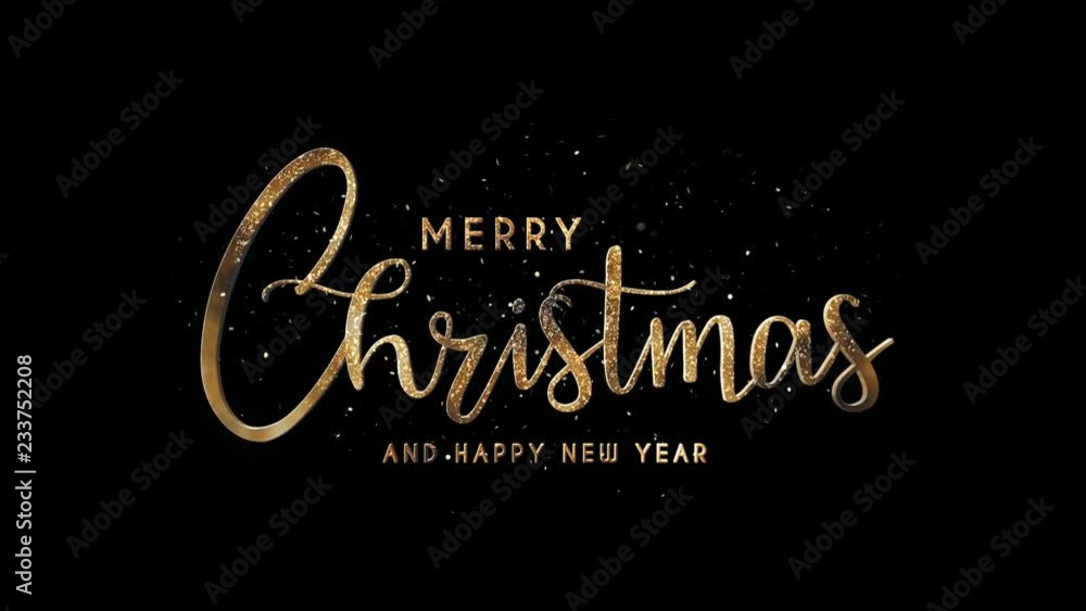 Merry Christmas and Happy New Year + Alpha Channel