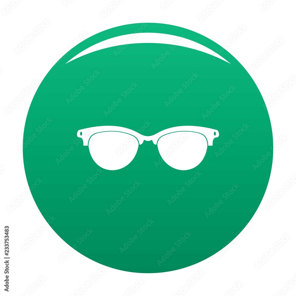 Eyeglasses for blind icon. Simple illustration of eyeglasses for blind vector icon for any design green Eyeglasses for blind icon. Simple illustration of eyeglasses for blind vector icon for any design green