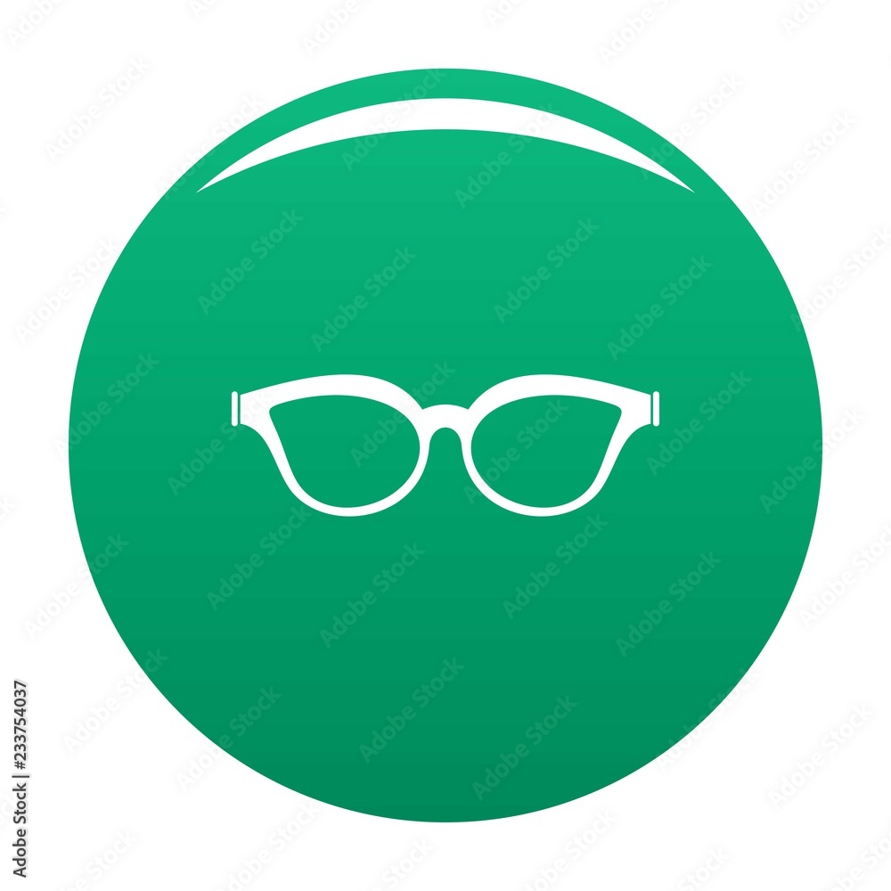 Myopic spectacles icon. Simple illustration of myopic spectacles vector icon for any design green Myopic spectacles icon. Simple illustration of myopic spectacles vector icon for any design green