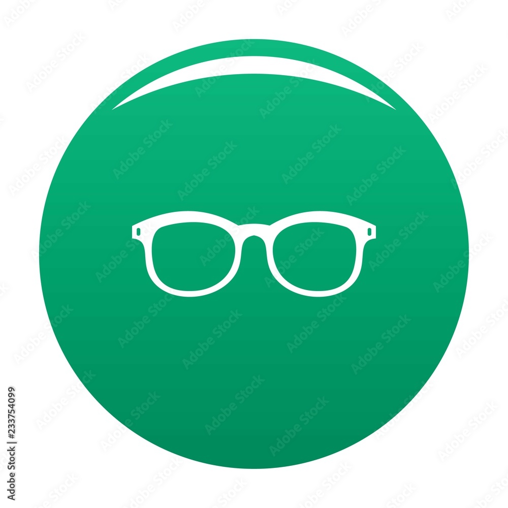 Glasses for myopic icon. Simple illustration of glasses for myopic vector icon for any design green Glasses for myopic icon. Simple illustration of glasses for myopic vector icon for any design green